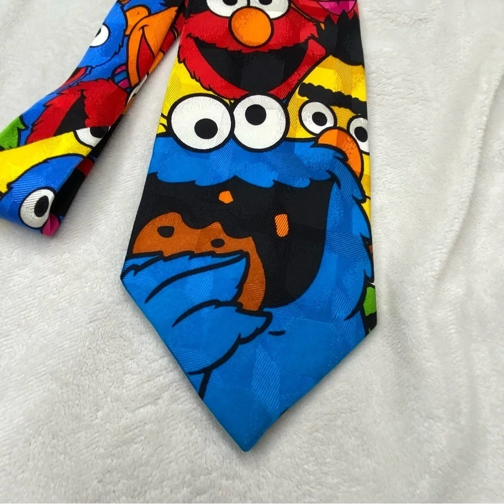 Vintage Sesame Street Characters Neck Tie